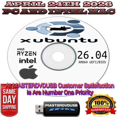 Xubuntu bootable dvd - 26.04,