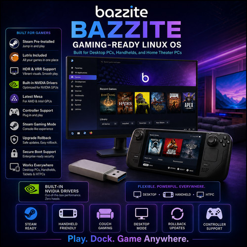 Bazzite linux gaming - |, os