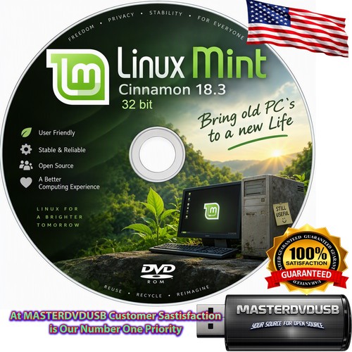 Linux mint cinnamon - 18.3, dvd