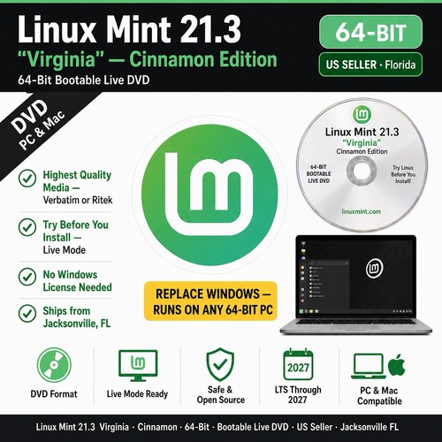 Linux mint virginia - 21.3, "virginia"