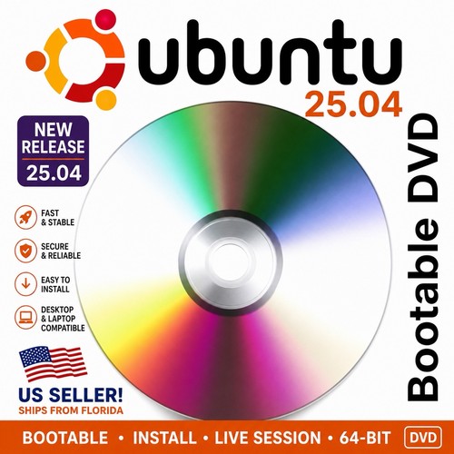 Ubuntu linux 64 bit - 25.04, 64-bit