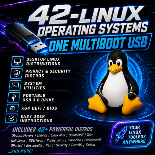 Linux in one usb - 🔥, 42