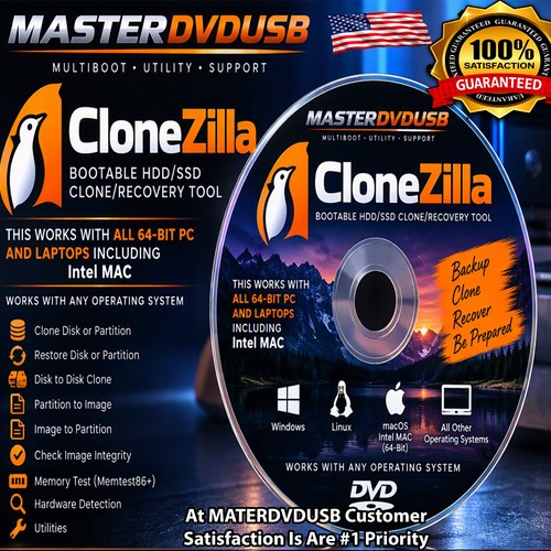 Clonezilla bootable hdd ssd - clonezilla,