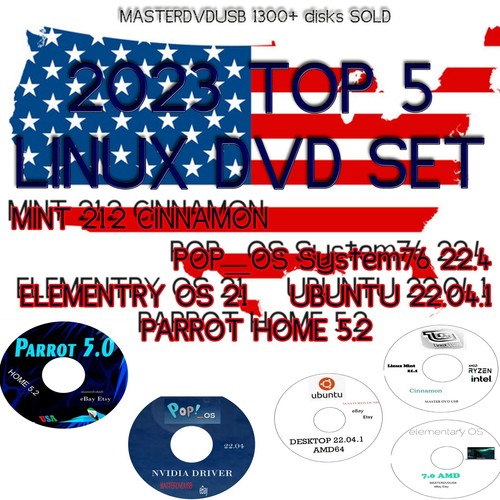 Top linux distos - 5, dvd